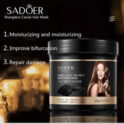 𝐒𝐀𝐃𝐎𝐄𝐑 𝐂𝐚𝐯𝐢𝐚𝐫 𝐋𝐮𝐱𝐮𝐫𝐲 𝐋𝐮𝐬𝐭𝐫𝐨𝐮𝐬 𝐒𝐦𝐨𝐨𝐭𝐡 𝐇𝐚𝐢𝐫 𝐌𝐚𝐬𝐤